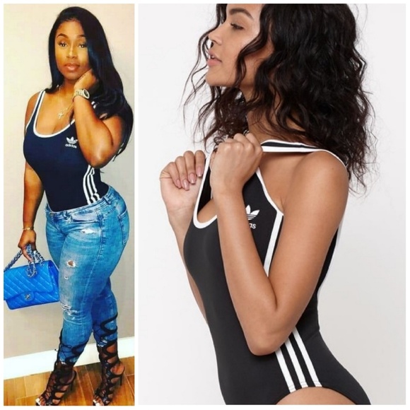 adidas black bodysuit
